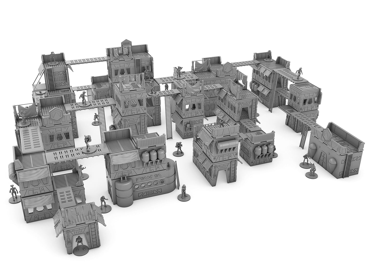 Fractured City Base Set - Digital STL Files