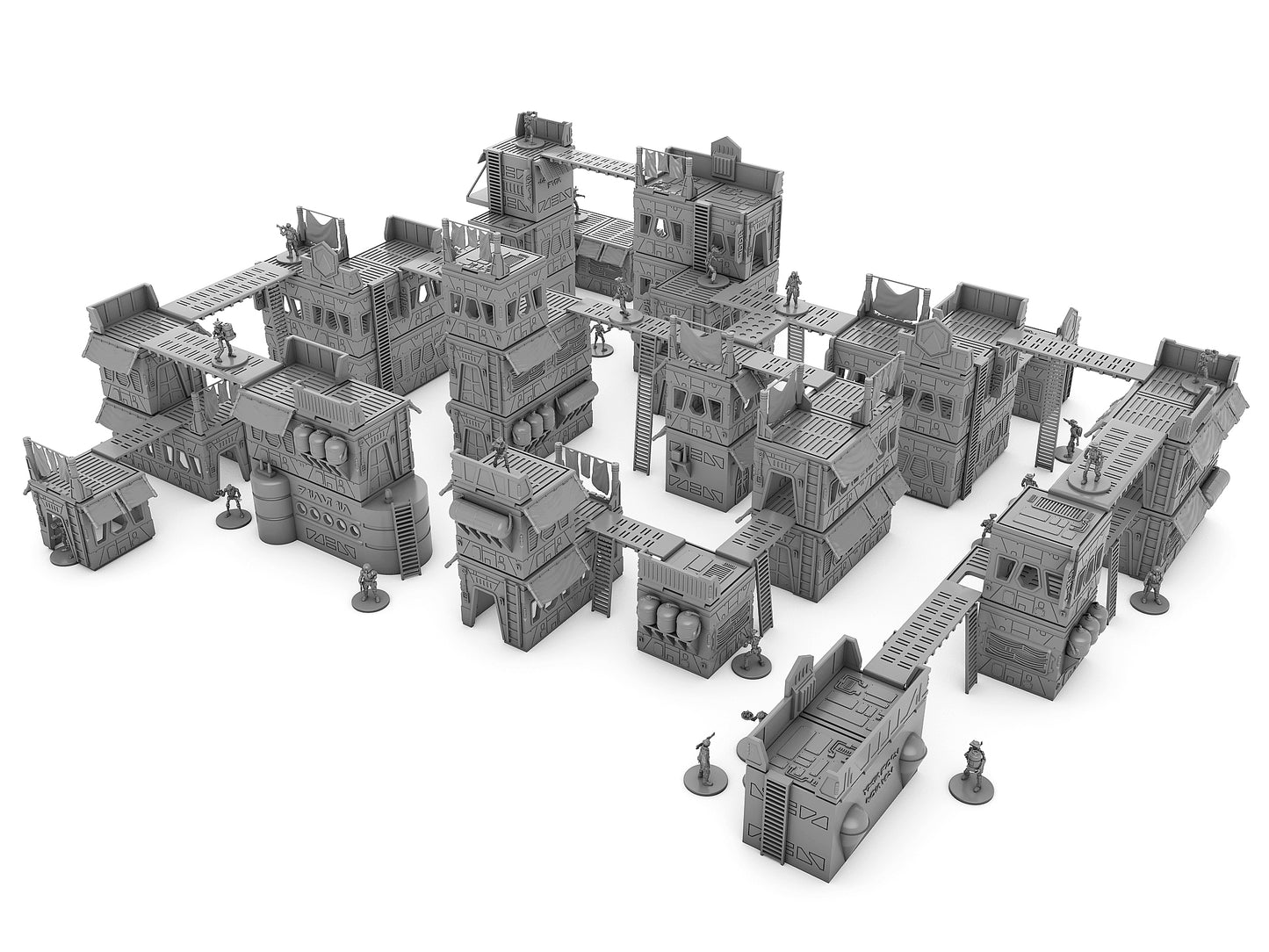 Fractured City Base Set - Digital STL Files