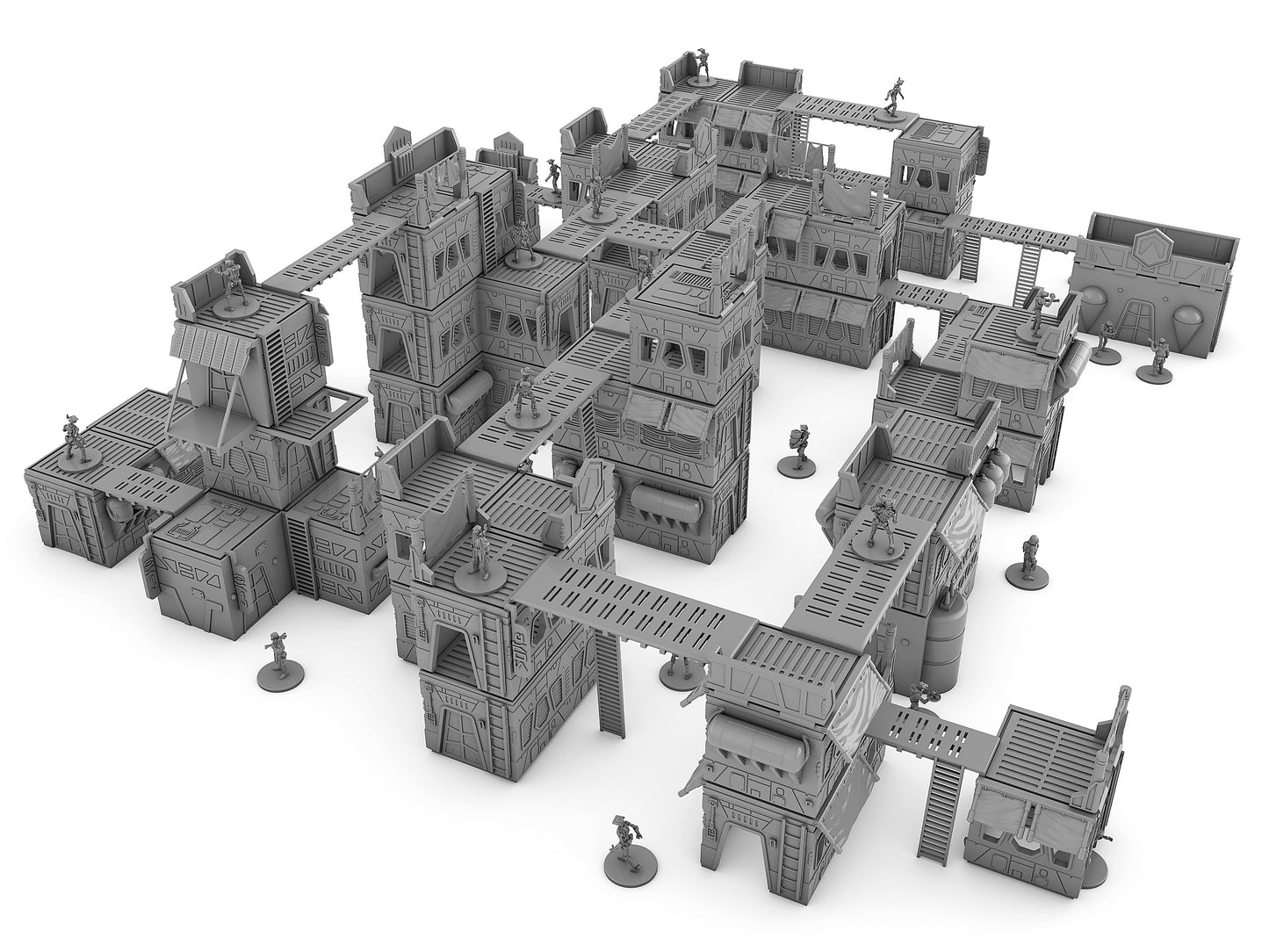 Fractured City Base Set - Digital STL Files