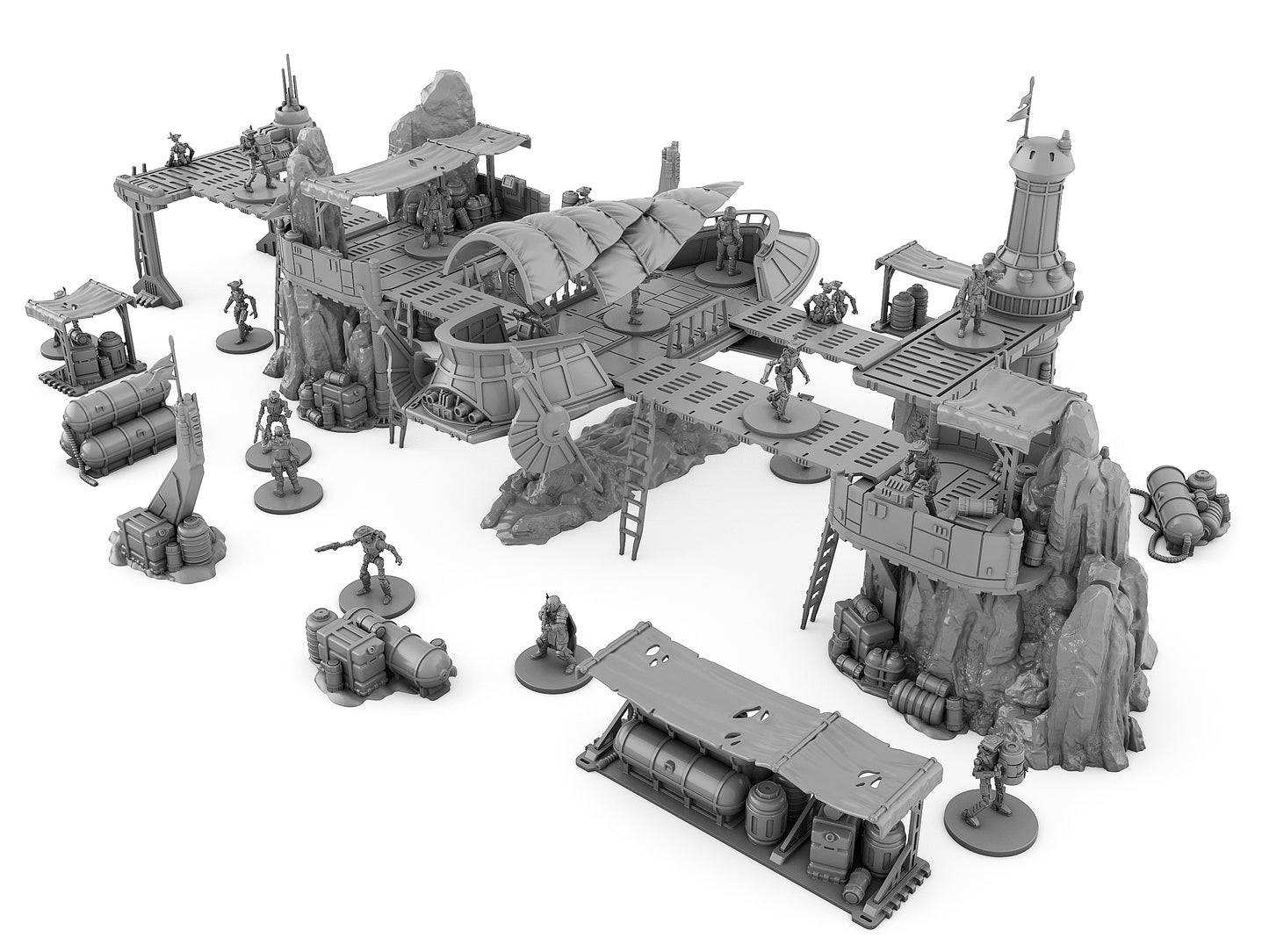 Pirate Outpost by Jesús - Digital STL Files