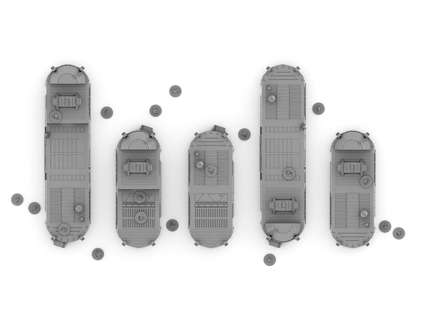 Dense City Crescent - Digital STL Files