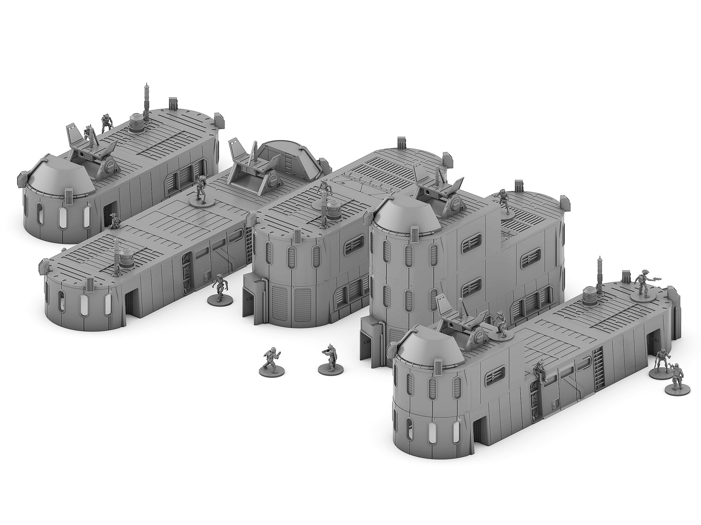 Dense City Crescent - Digital STL Files
