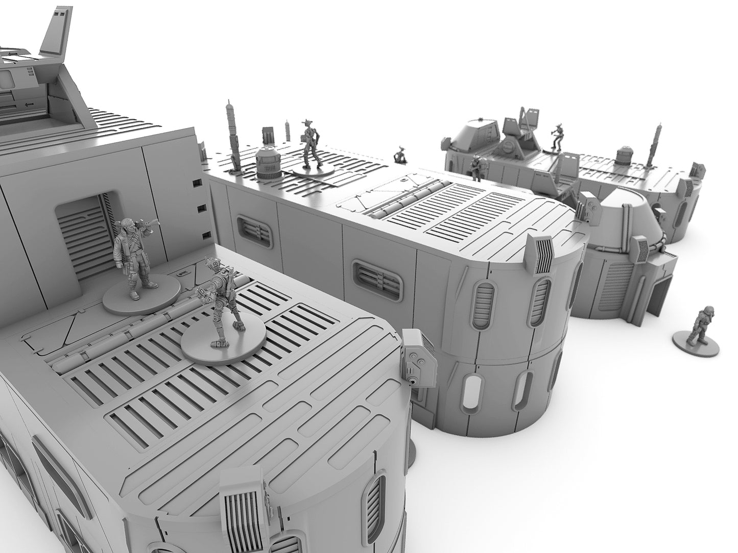 Dense City Crescent - Digital STL Files