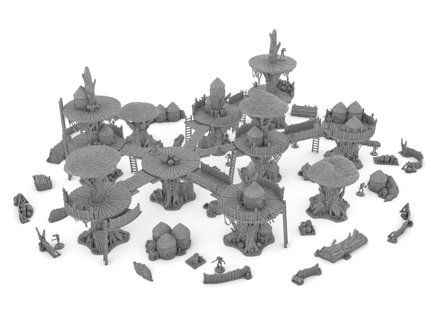 Forest Moon Village Bundle by Jesús - Digital STL Files