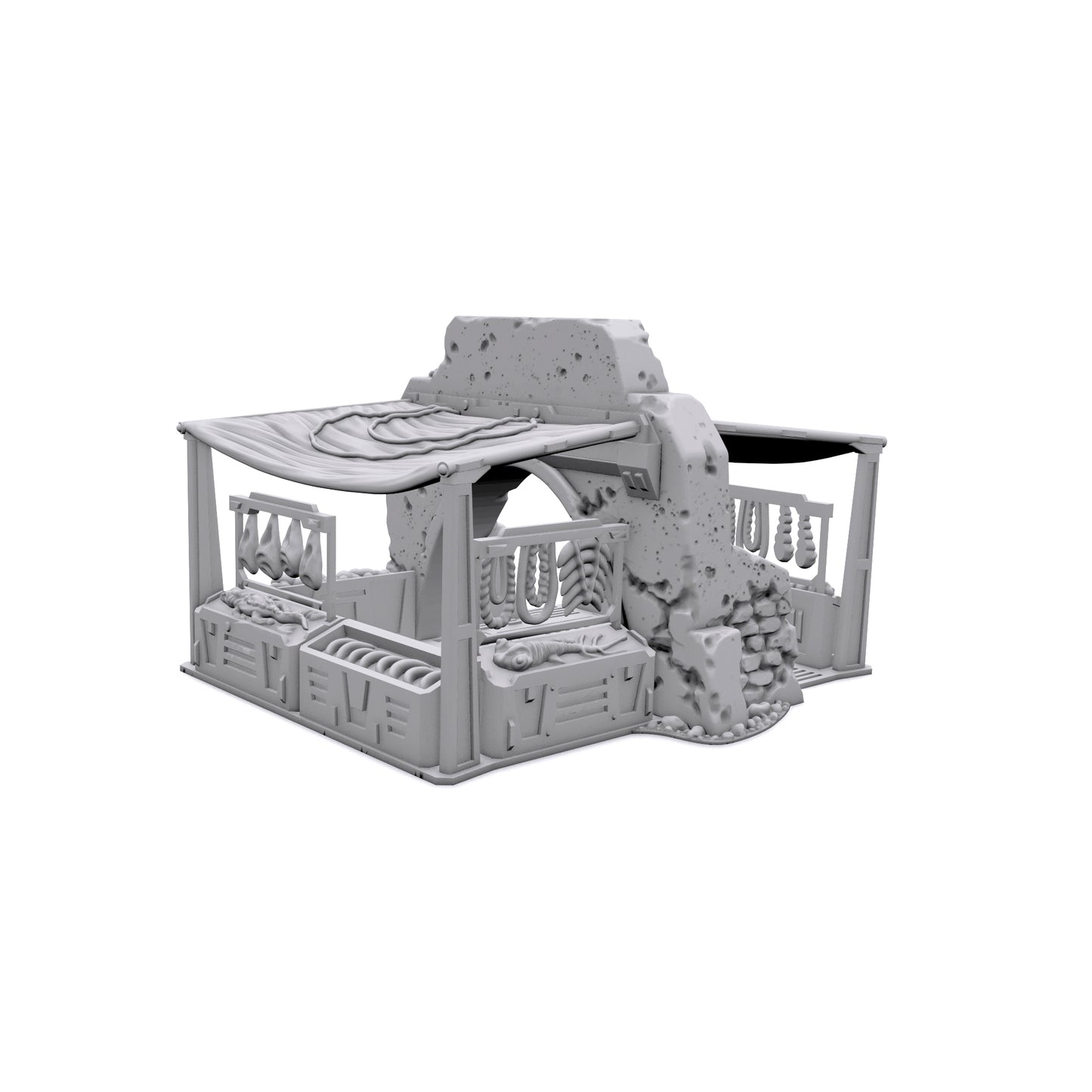 Outpost Vendor Stand by Jesús - Digital STL Files