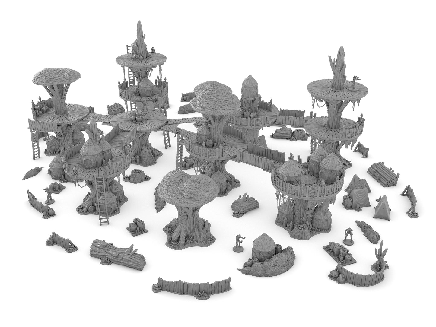 Forest Moon Village Bundle by Jesús - Digital STL Files