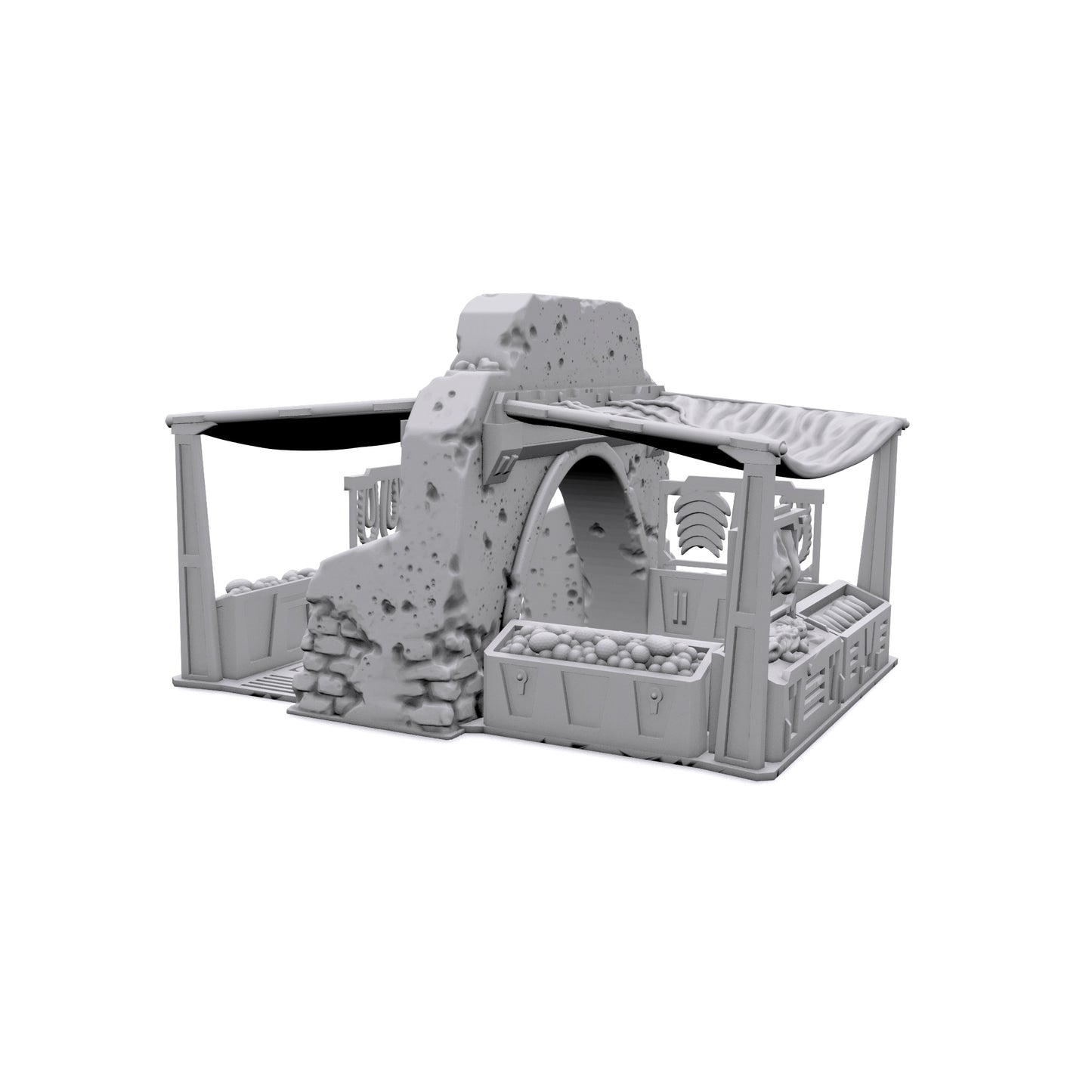 Outpost Vendor Stand by Jesús - Digital STL Files