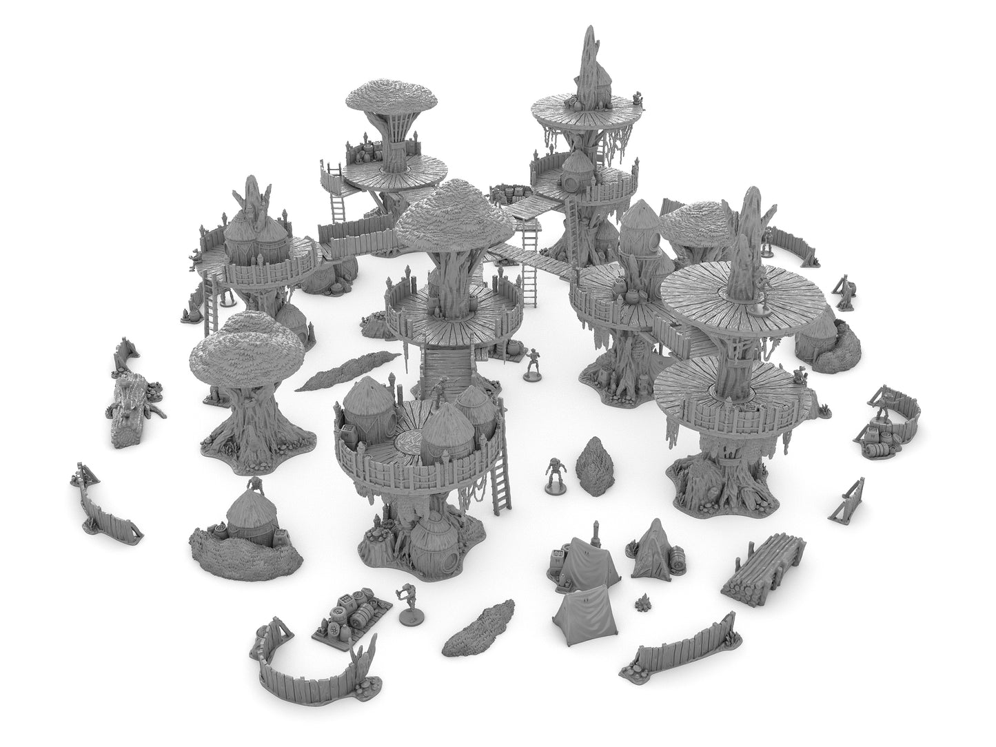 Forest Moon Village Bundle by Jesús - Digital STL Files