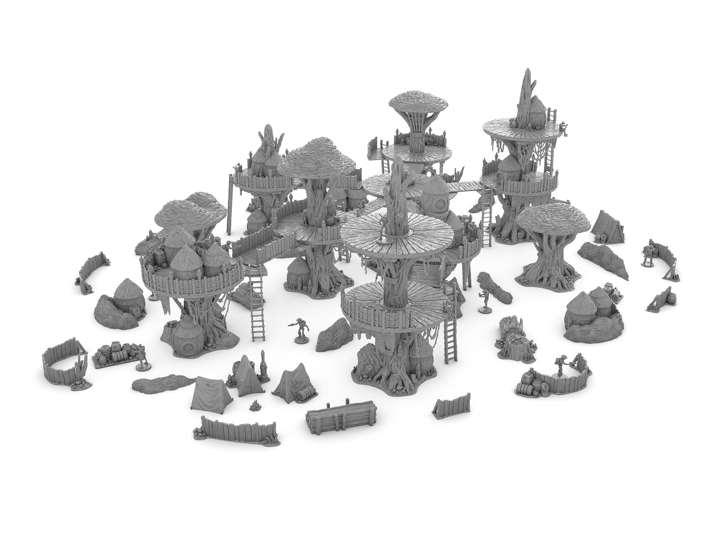 Forest Moon Village Bundle by Jesús - Digital STL Files