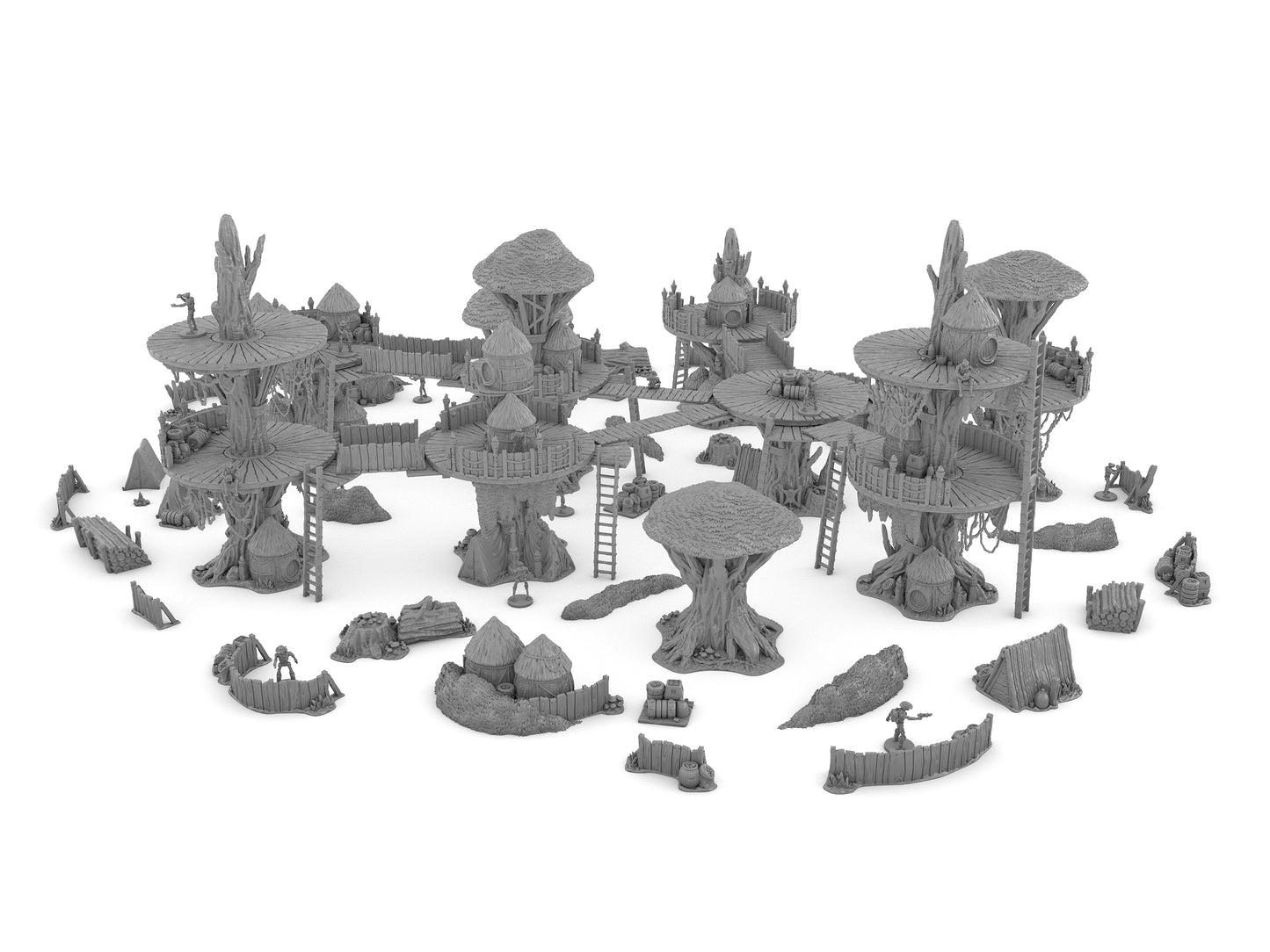 Forest Moon Village Bundle by Jesús - Digital STL Files