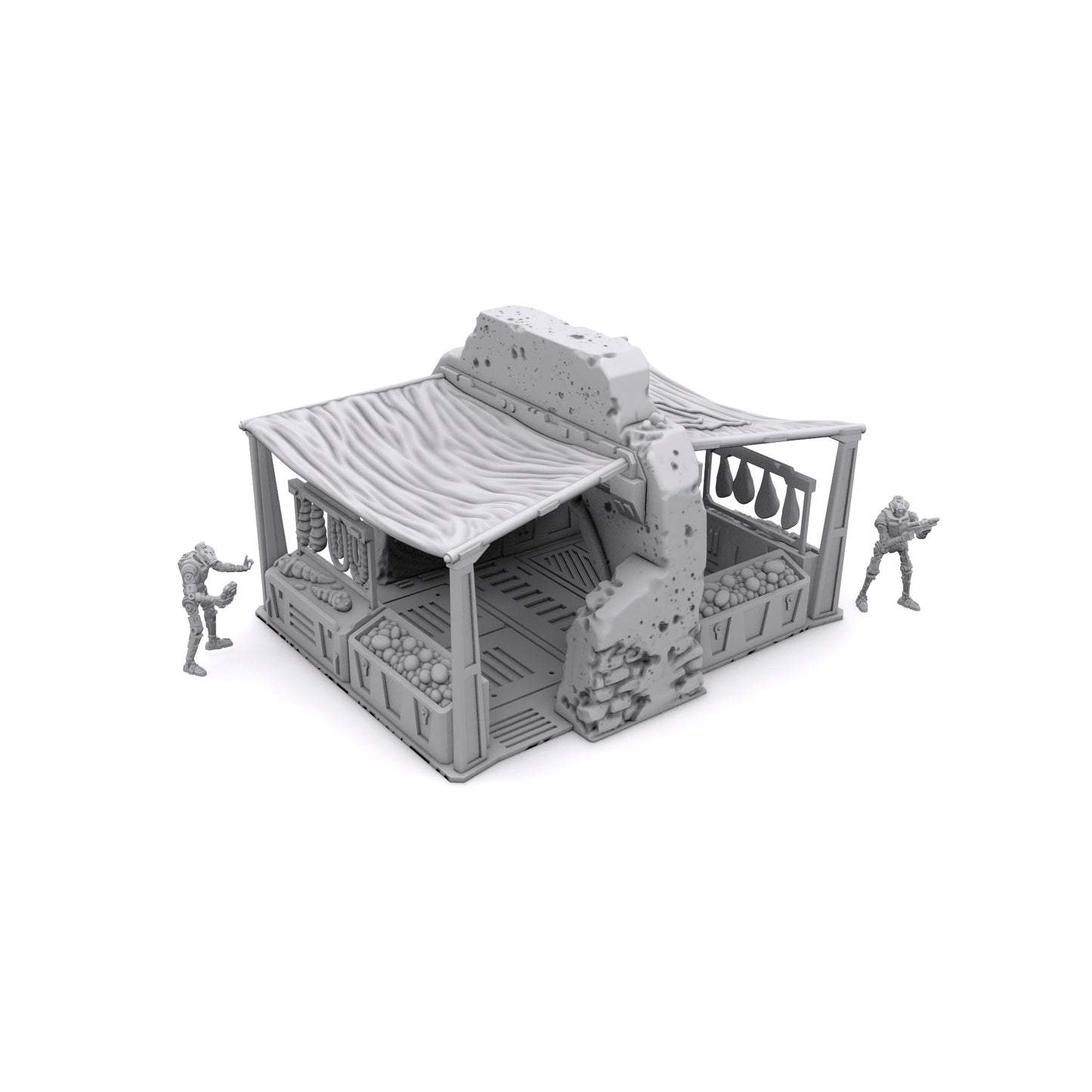 Outpost Vendor Stand by Jesús - Digital STL Files