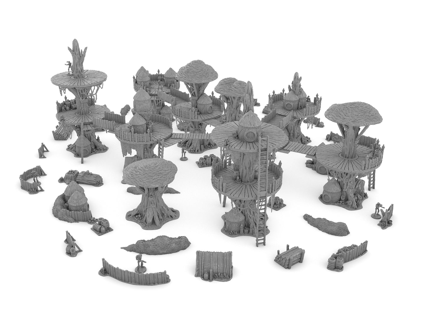 Forest Moon Village Bundle by Jesús - Digital STL Files