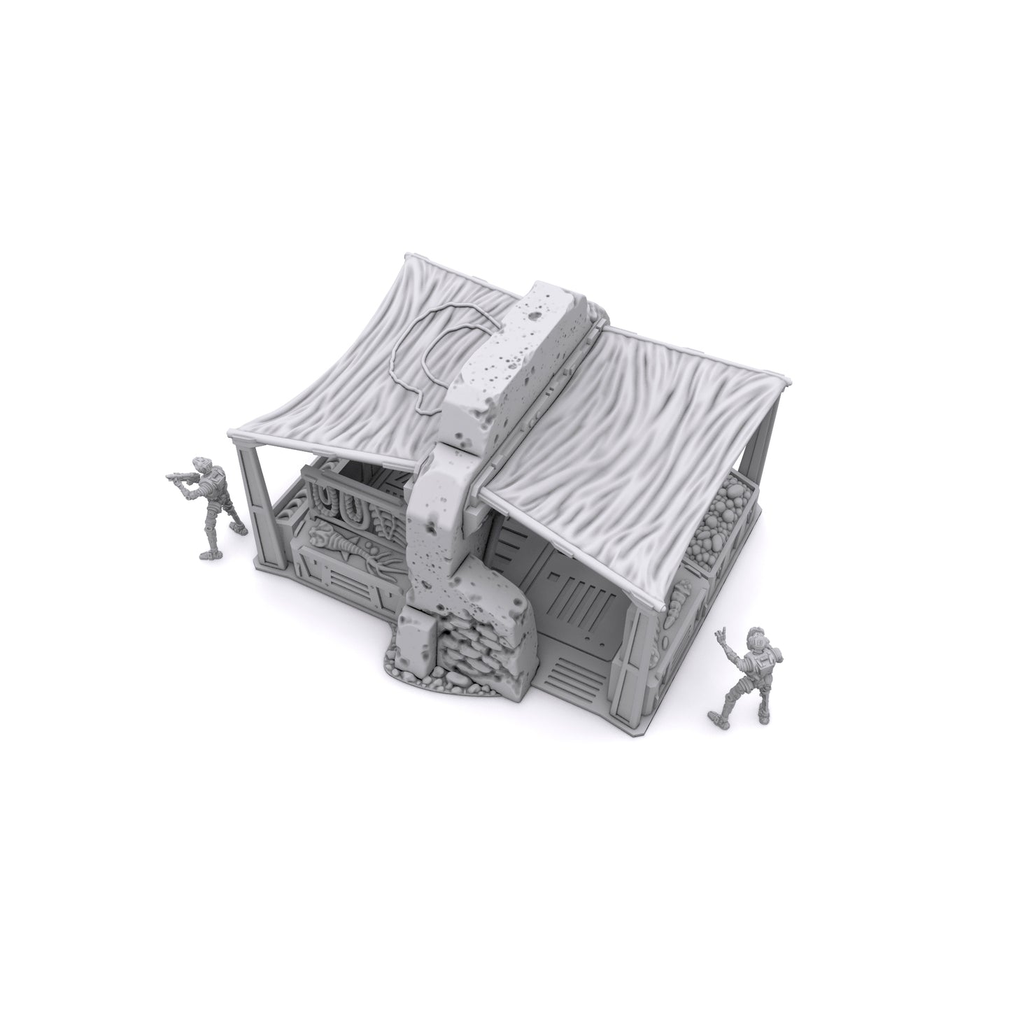 Outpost Vendor Stand by Jesús - Digital STL Files