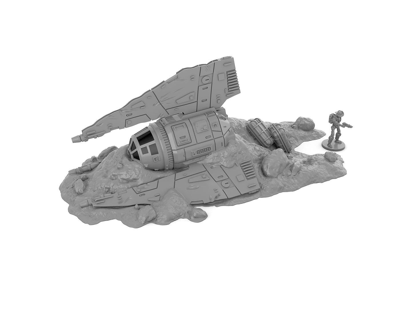 Crashed X-64 Tri-wing by Jesús - Digital STL Files