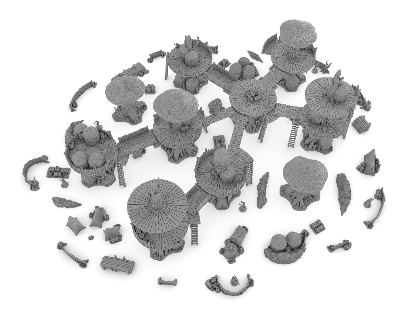 Forest Moon Village Bundle by Jesús - Digital STL Files