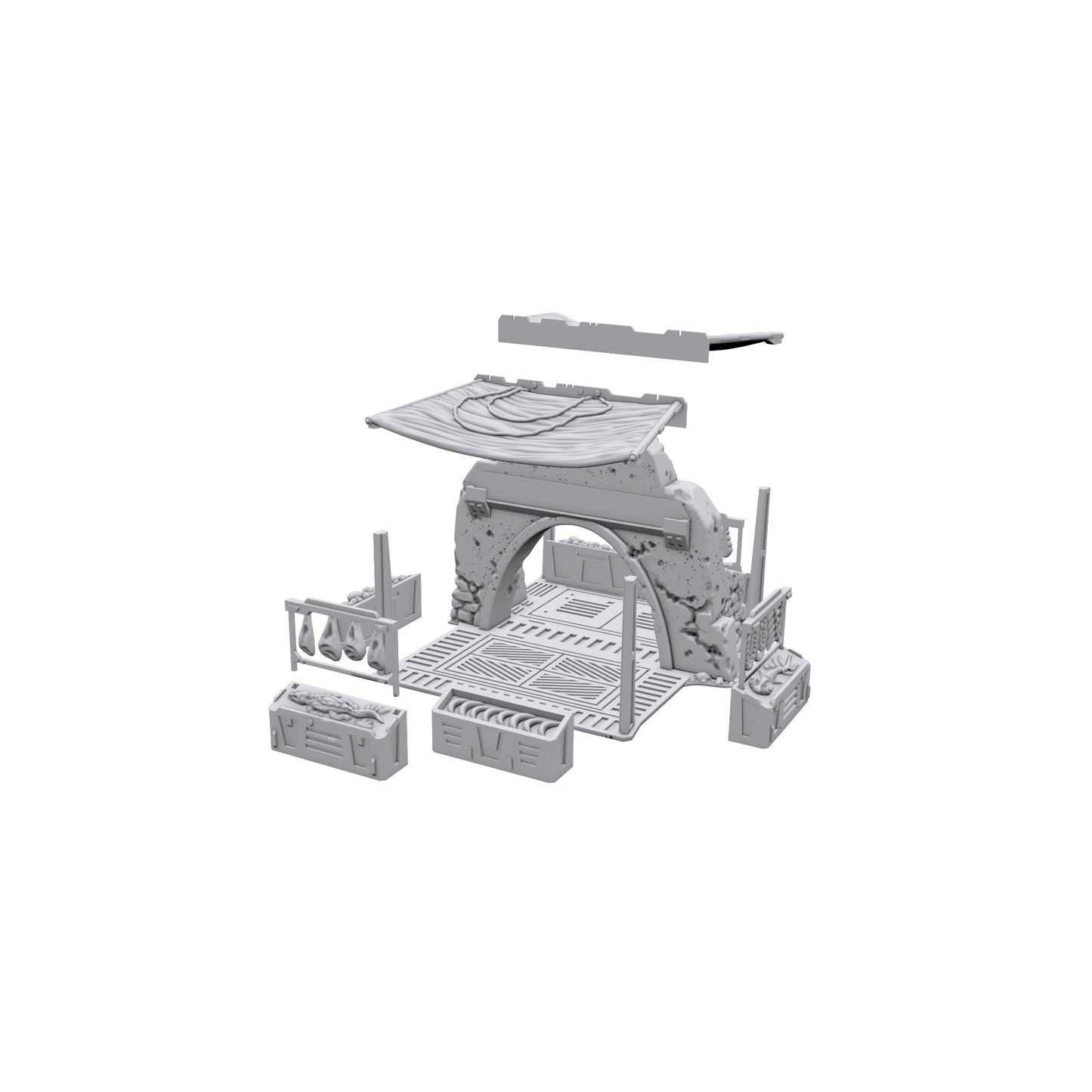 Outpost Vendor Stand by Jesús - Digital STL Files