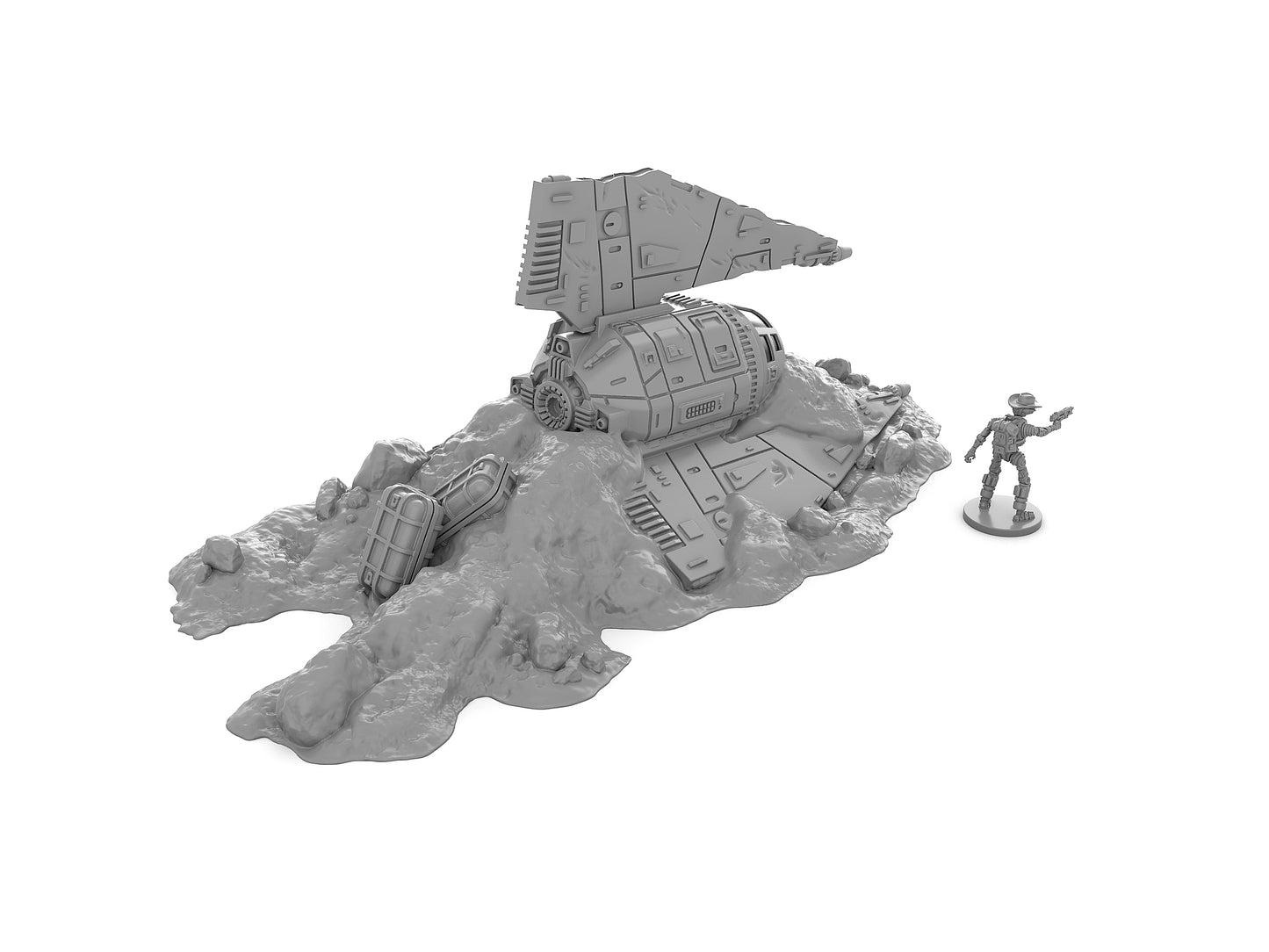 Crashed X-64 Tri-wing by Jesús - Digital STL Files