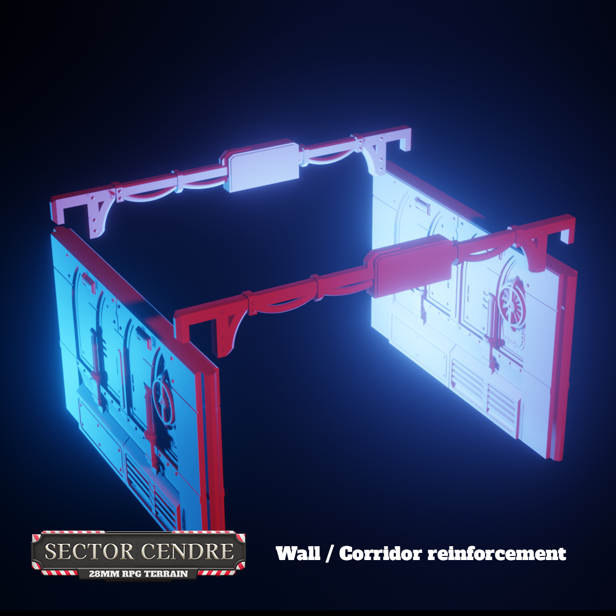 Sector Cendre 28mm Set by Bishok - Digital STL File