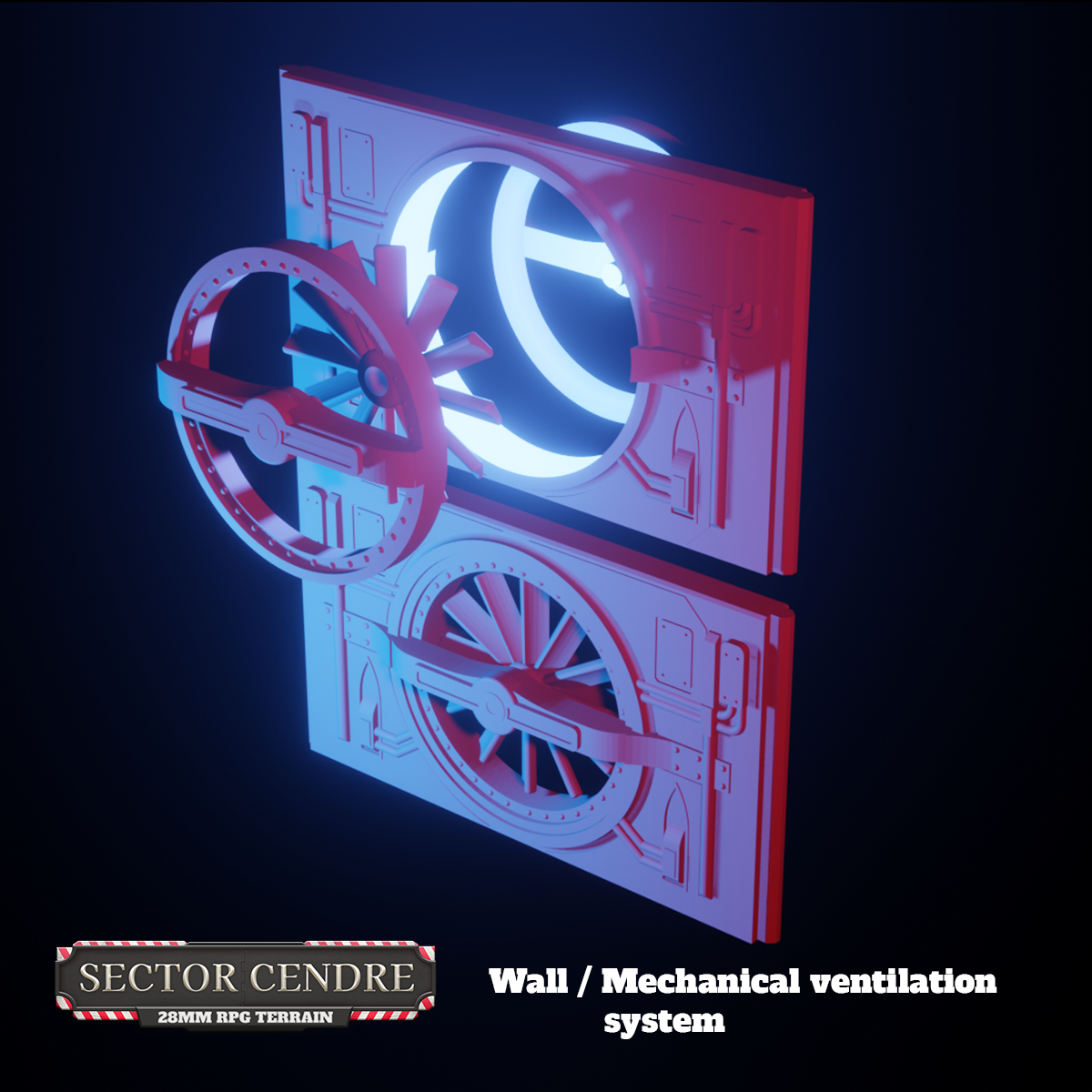 Sector Cendre 28mm Set by Bishok - Digital STL File