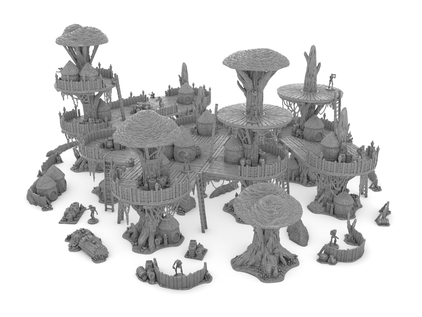 Forest Moon Village Bundle by Jesús - Digital STL Files