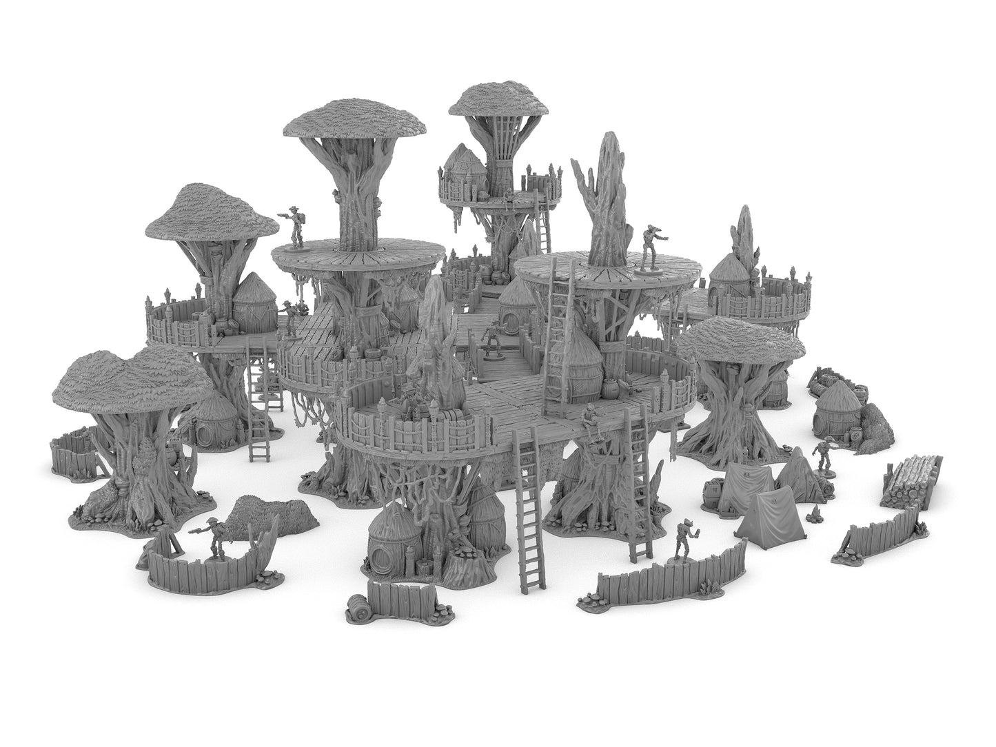 Forest Moon Village Bundle by Jesús - Digital STL Files