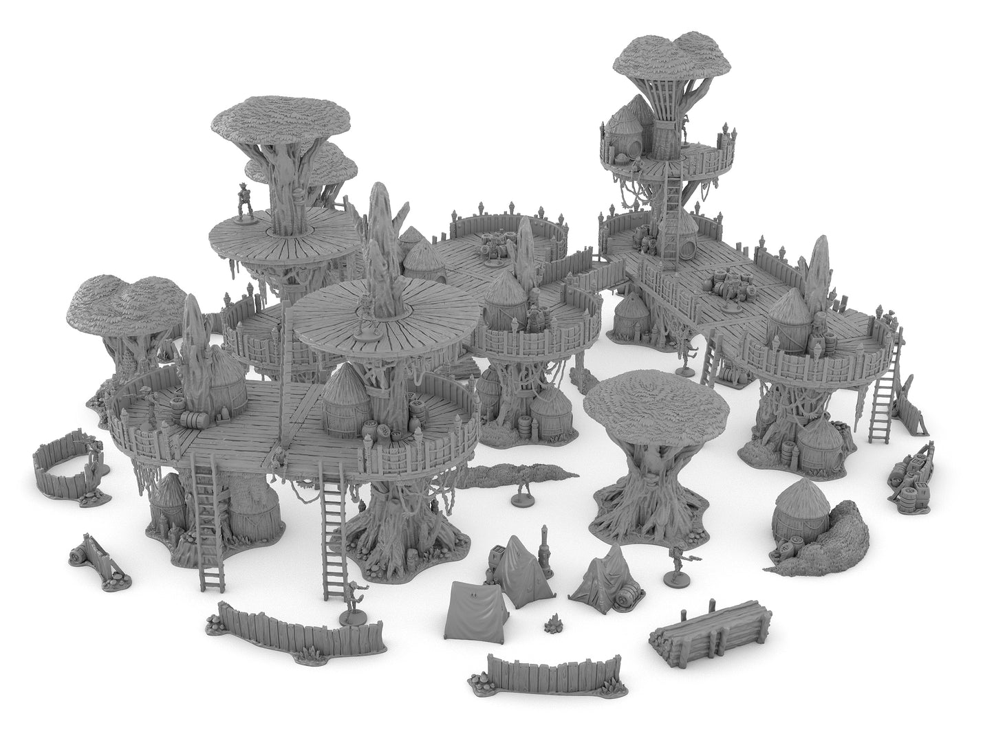Forest Moon Village Bundle by Jesús - Digital STL Files