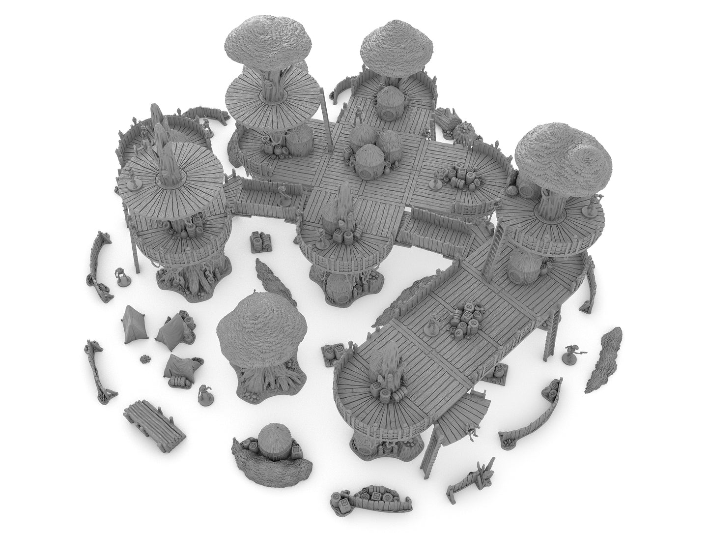 Forest Moon Village Bundle by Jesús - Digital STL Files