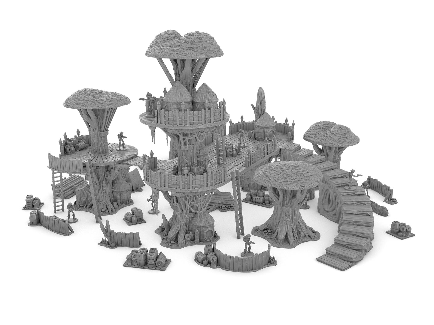 Forest Moon Village Bundle by Jesús - Digital STL Files