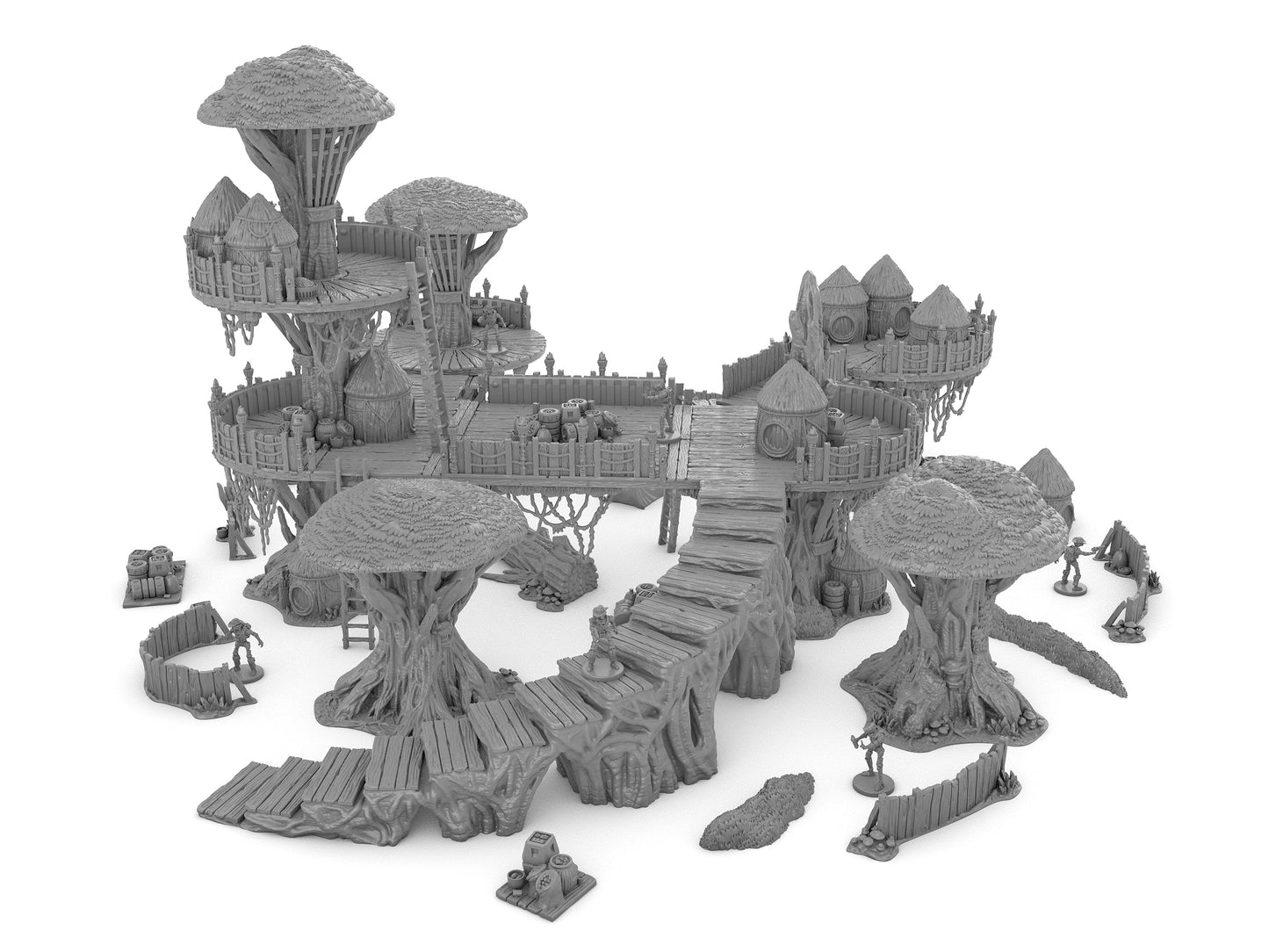 Forest Moon Village Bundle by Jesús - Digital STL Files