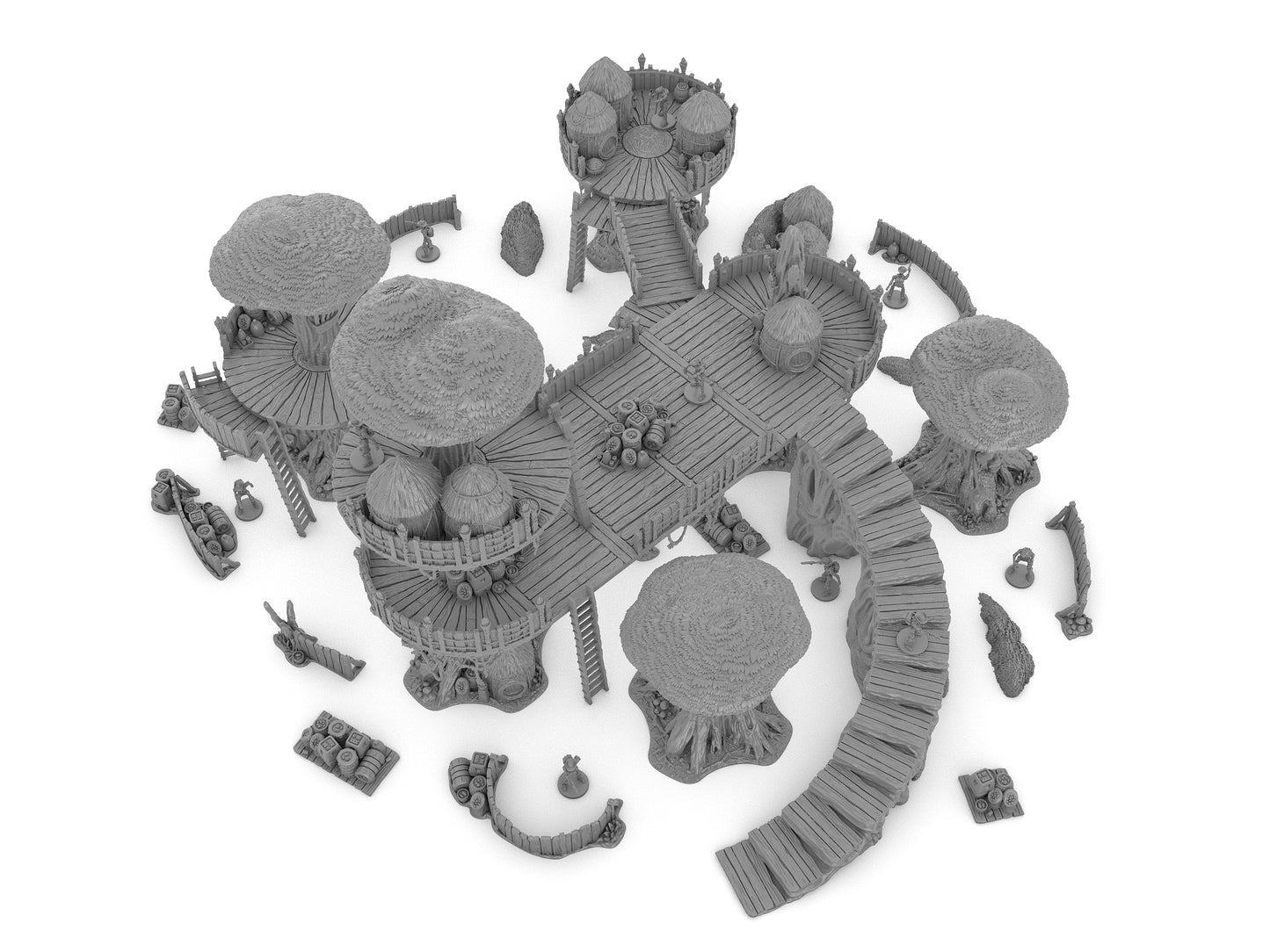Forest Moon Village Bundle by Jesús - Digital STL Files