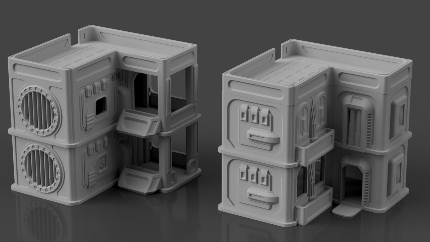 Syllogy's Colonial Settlement Stack Expansion - Digital STL Files