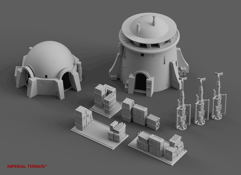Desert Spaceport Table - Digital STL Files