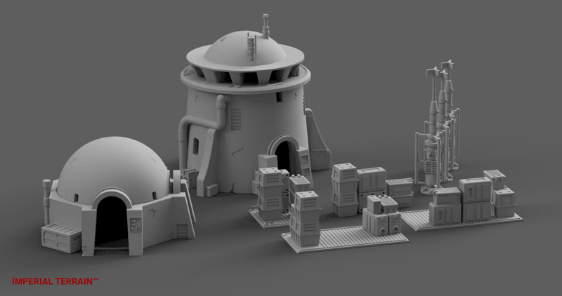 Desert Spaceport Table - Digital STL Files