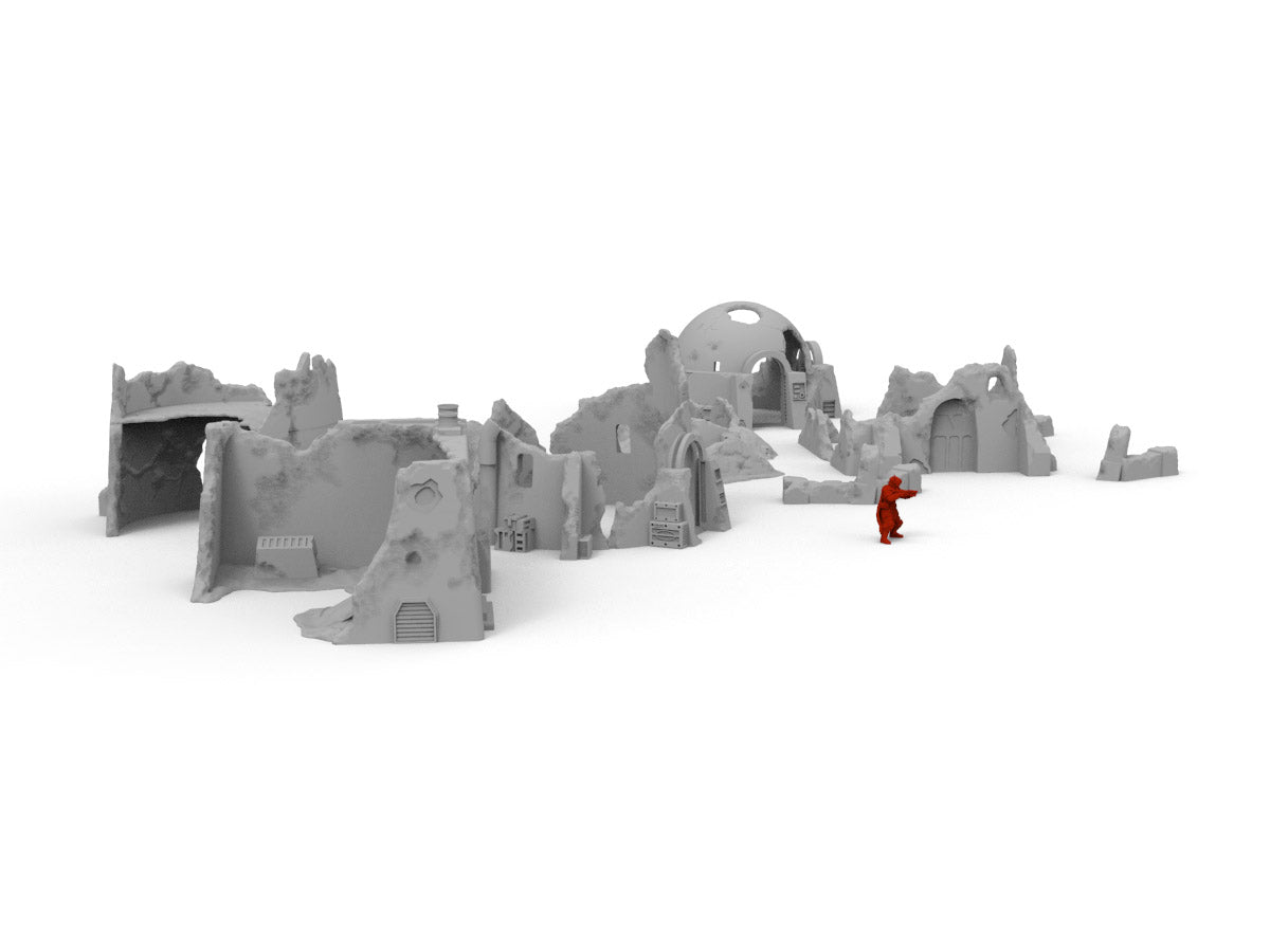 Wrecked Desert Terrain Bundle - Digital STL Files