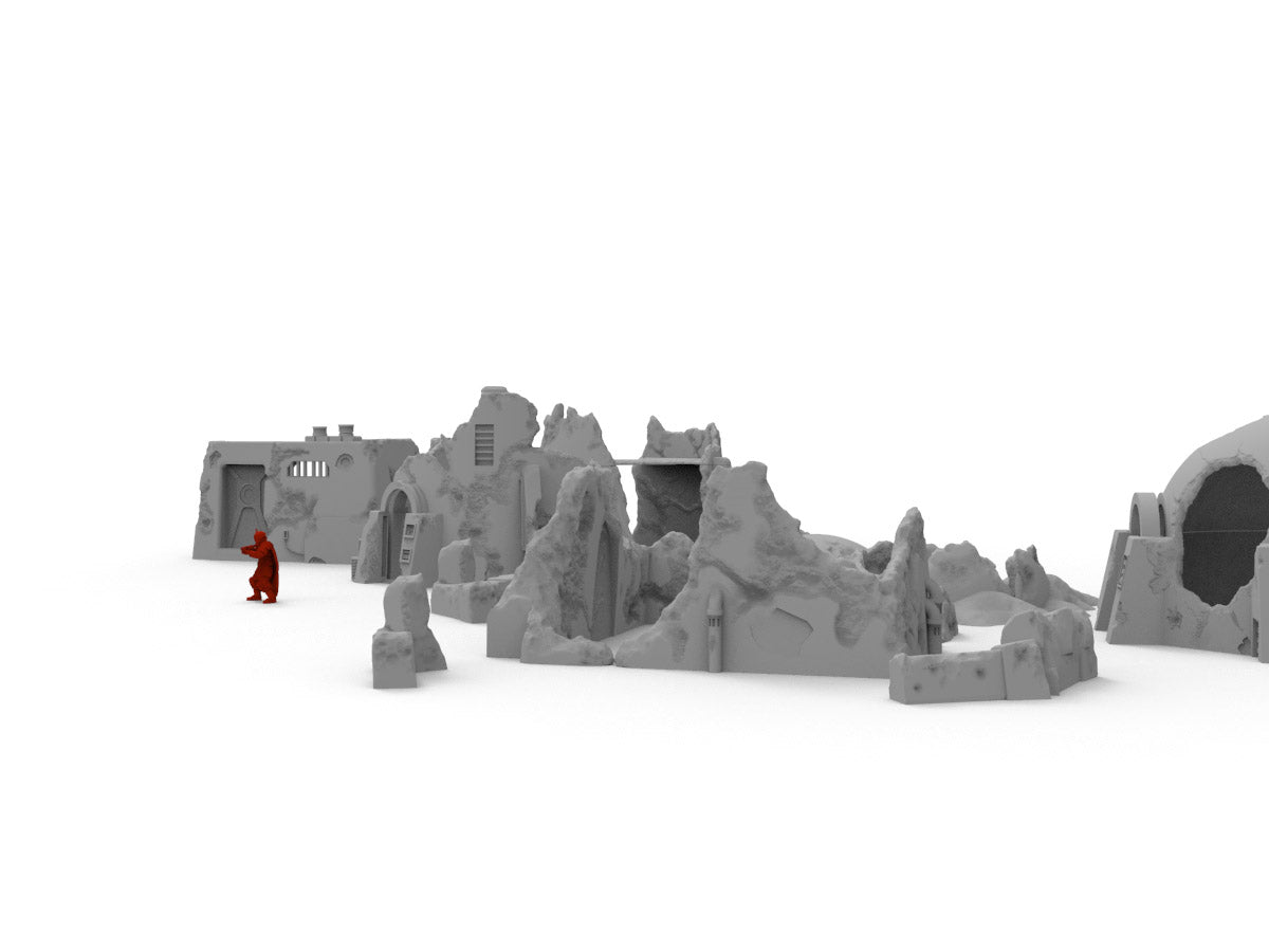 Wrecked Desert Terrain Bundle - Digital STL Files