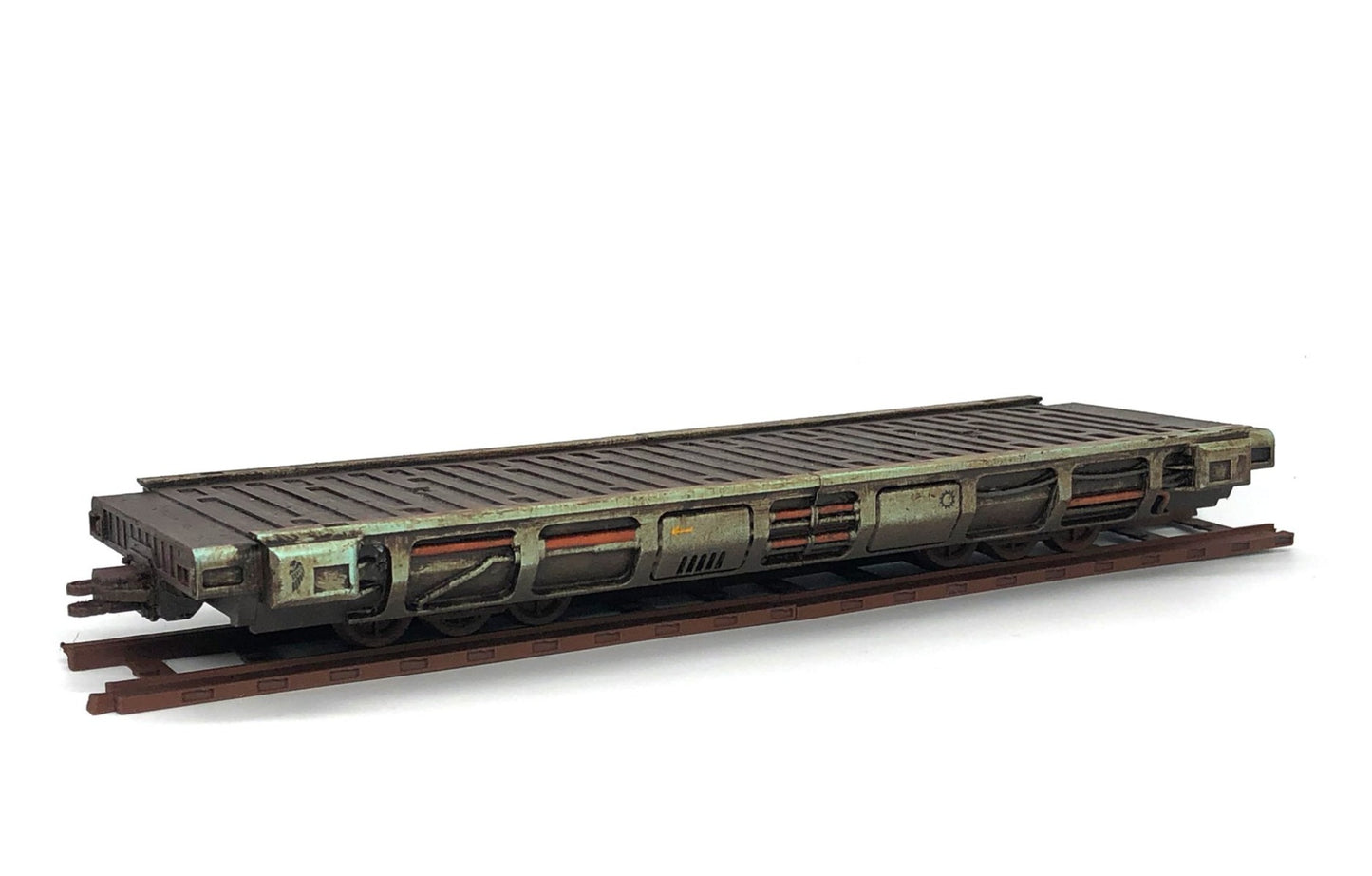 warhammer 40K land train flatbed car on track