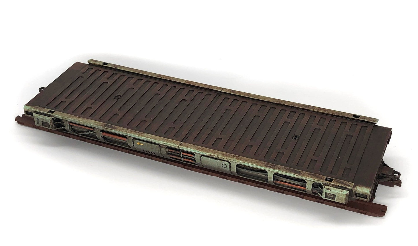 WH40K land train flatbed car top view