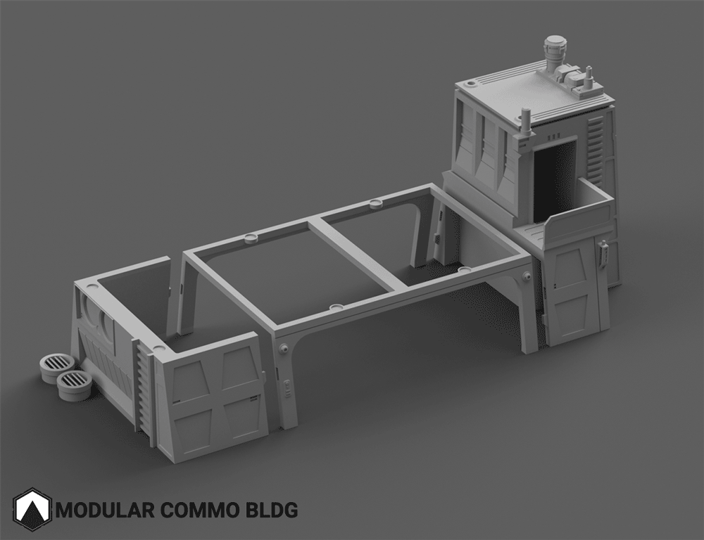Modular Commo Building - Digital STL Files