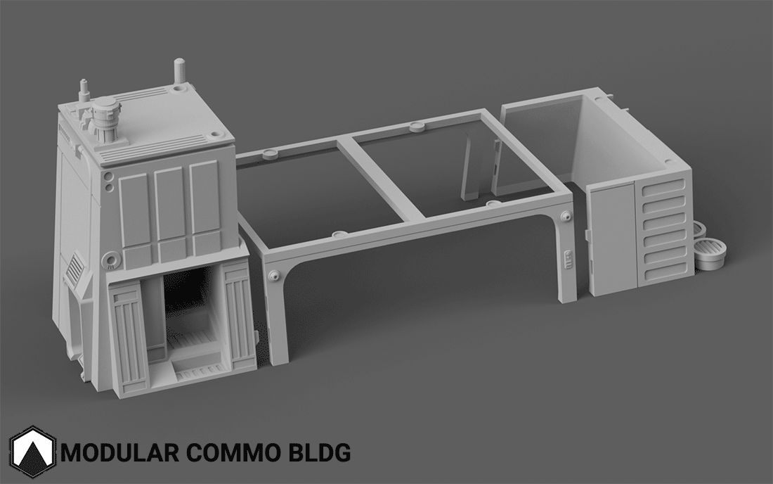 Modular Commo Building - Digital STL Files