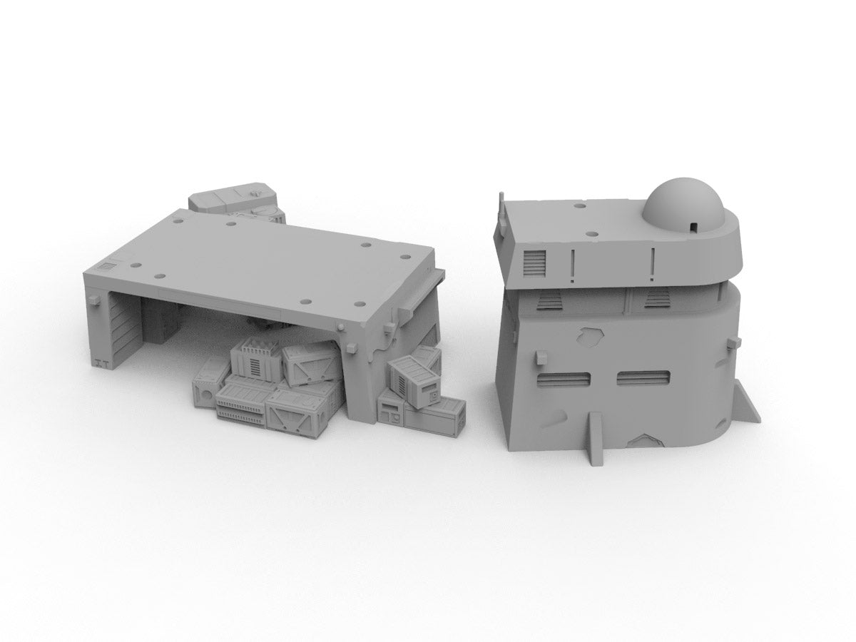 Mechanic's Bay and House Bundle - Digital STL Files