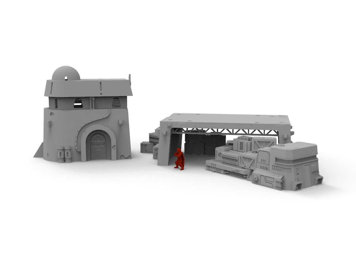 Mechanic's Bay and House Bundle - Digital STL Files