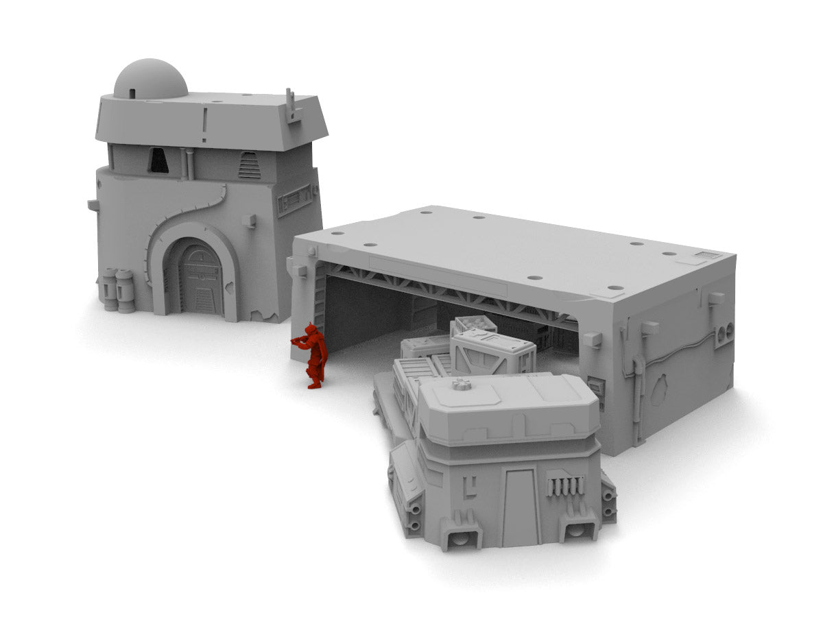 Mechanic's Bay and House Bundle - Digital STL Files