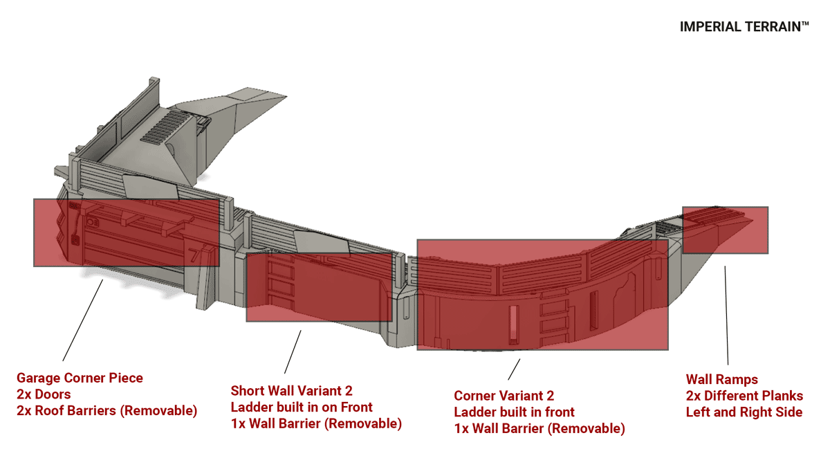 Garage Expansion for the Landing Bay - Digital STL Files