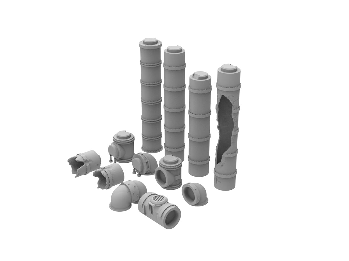 Argon Industrial Pipes - Digital STL Files