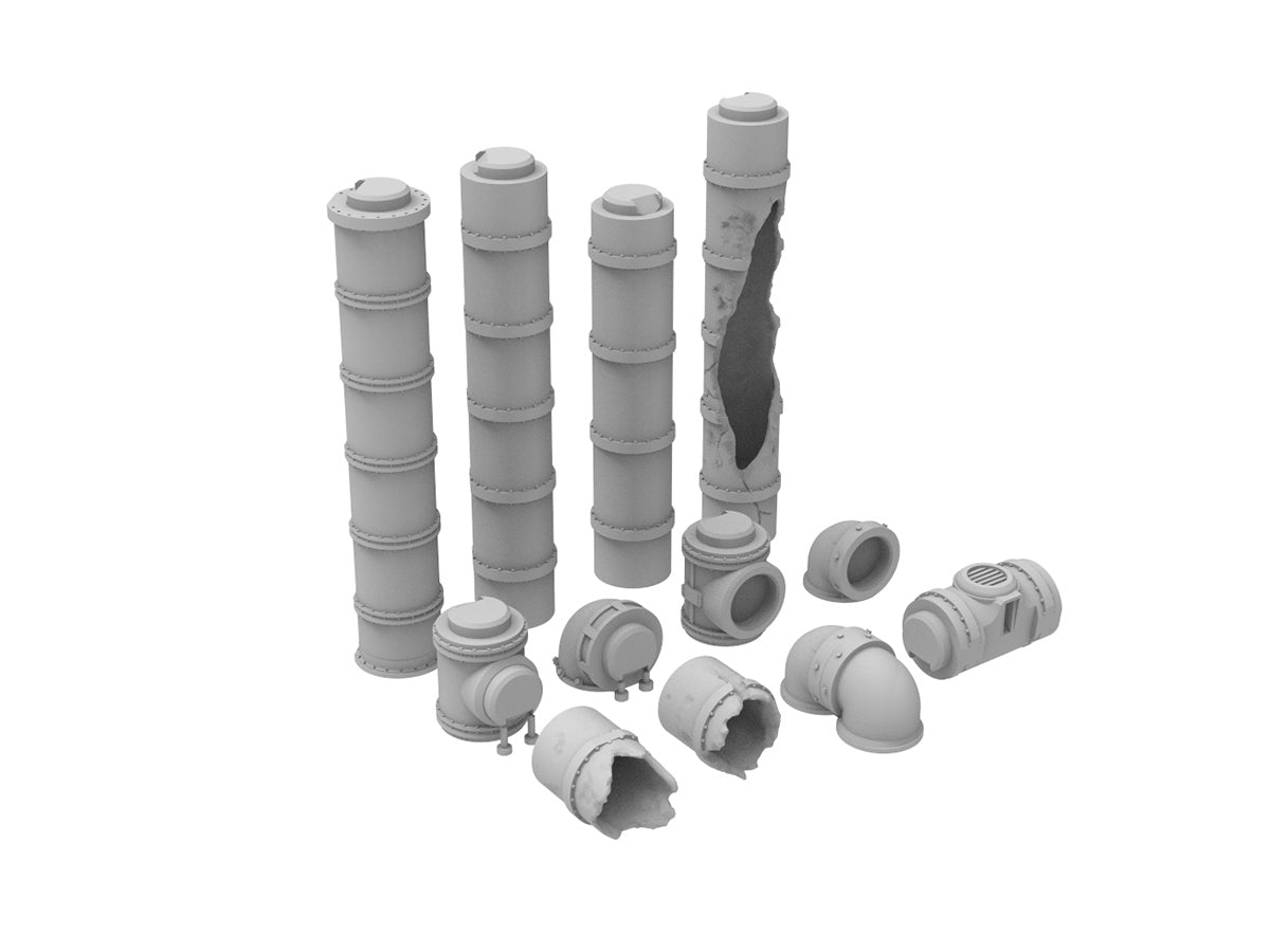 Argon Industrial Pipes - Digital STL Files