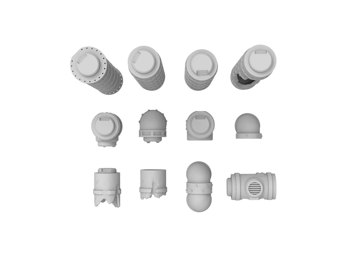 Argon Industrial Pipes - Digital STL Files