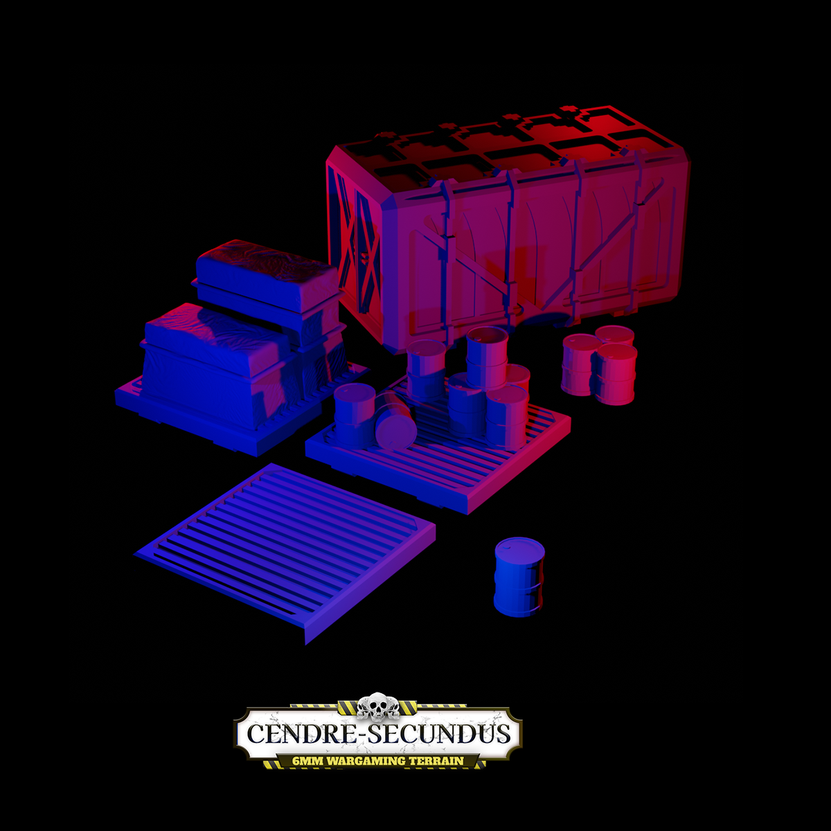 Landing Bay Set by Bishok - Digital STL File