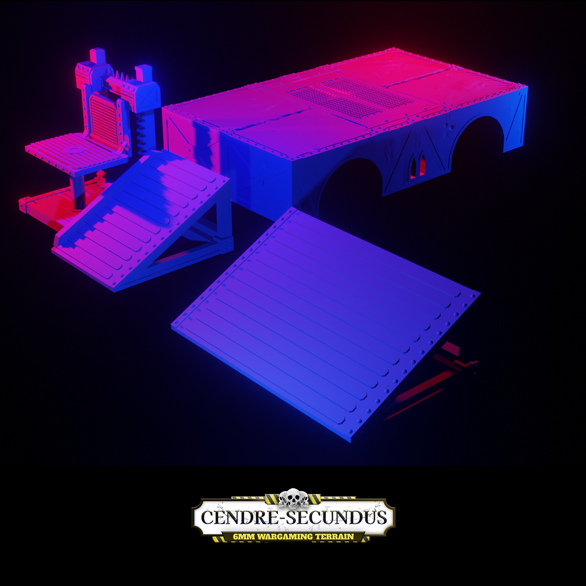 Landing Bay Set by Bishok - Digital STL File