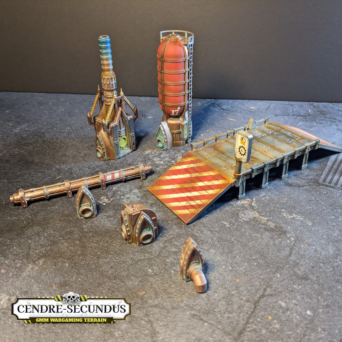 Pipe and Bridge Set by Bishok - Digital STL File
