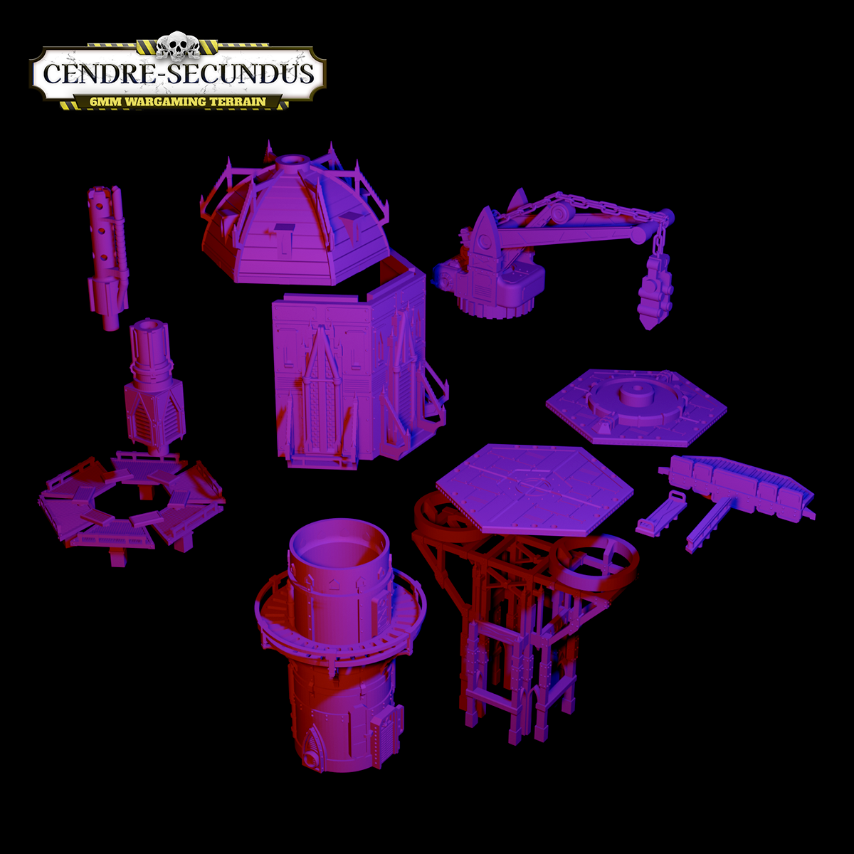 Platform Core Set by Bishok - Digital STL File